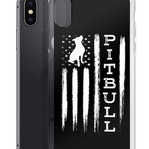 Proud Pitbull American Flag iPhone Case Pit Bull Gift
