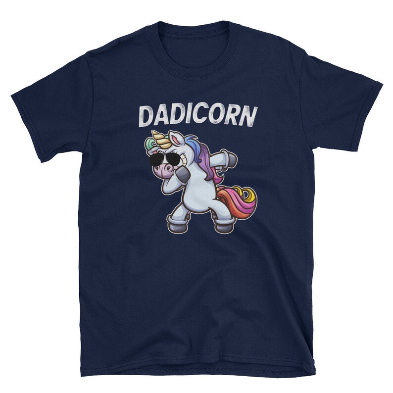 unicorn birthday dad shirt