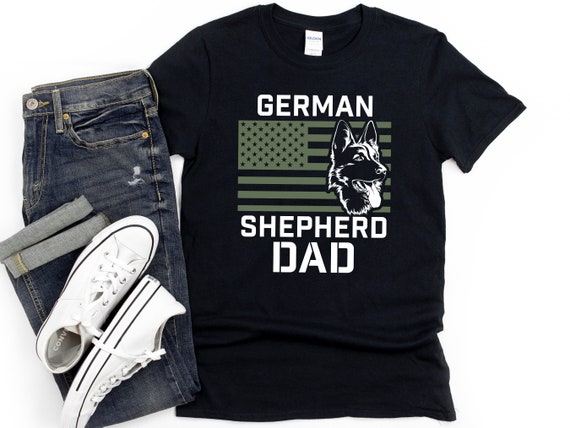 German Shepherd Dad Shirt, German Shepherd Gift, Dog Dad, K-9 Shirt, GSD, Shepherd Dad Short-Sleeve Unisex T-Shirt