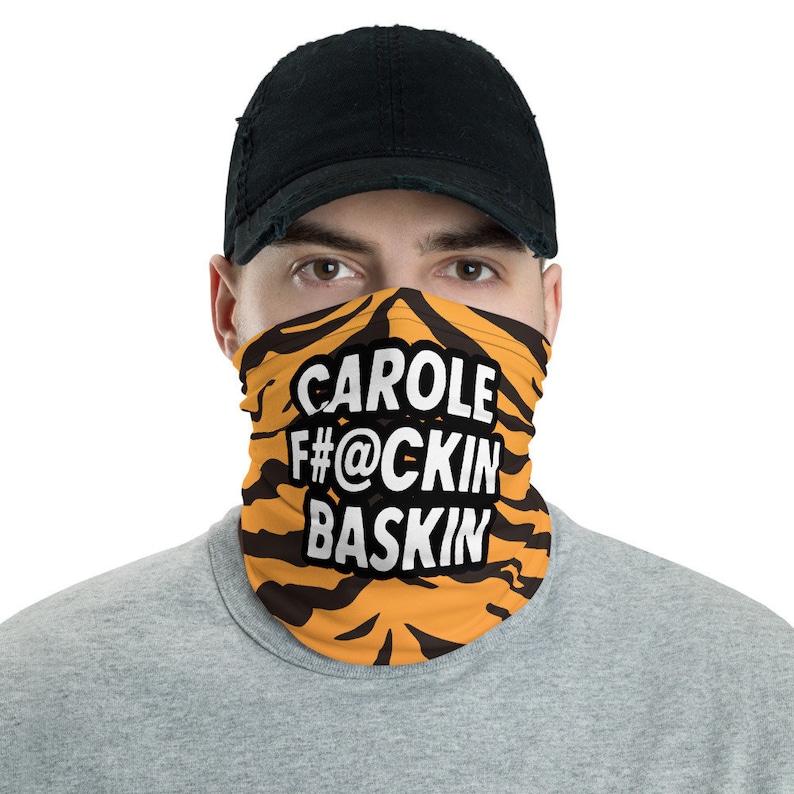 Carole Baskin Funny Facemask Tiger King Inspired Neck Gaiter image 0