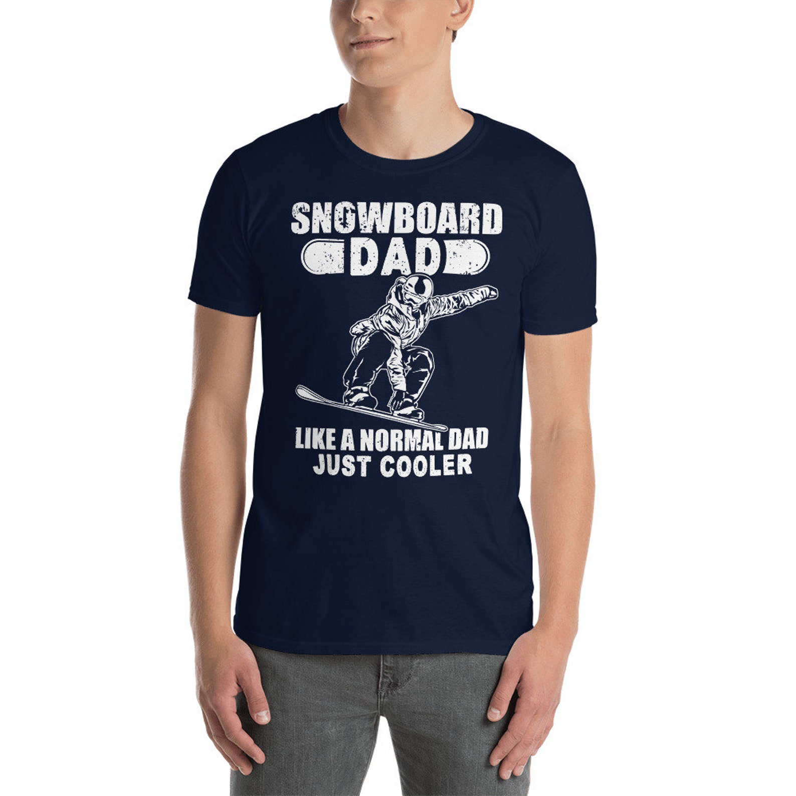 Snowboard Dad Shirt Snowboarding Gift for Dad Like a Normal Etsy