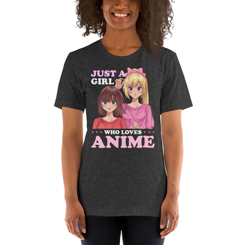 Anime Shirt Just a Girl Who Loves Anime Womens Anime | Etsy