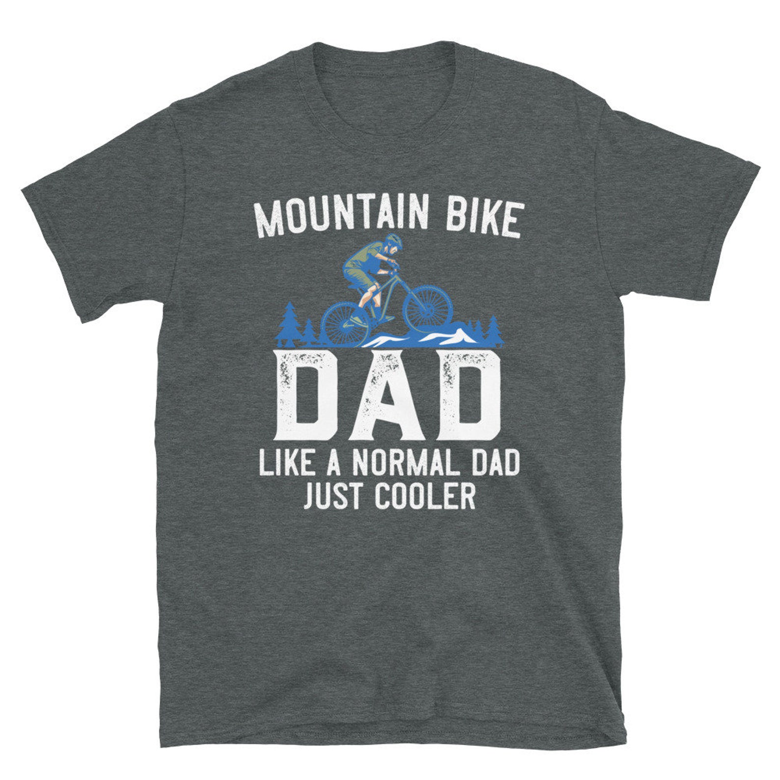 Mountain Biking Gift for Men Biking Dad Shirt MTB Mountain Etsy