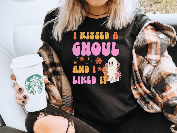 LGBTQ Halloween Shirt, Lesbian Halloween Shirt, I kissed a Ghoul and I Like it, Funny Gay Halloween Shirt, Ghouls