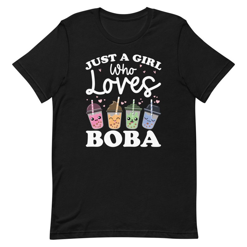 Boba Tea Shirt Just a Girl Who Loves Boba Tea Gift for Women | Etsy