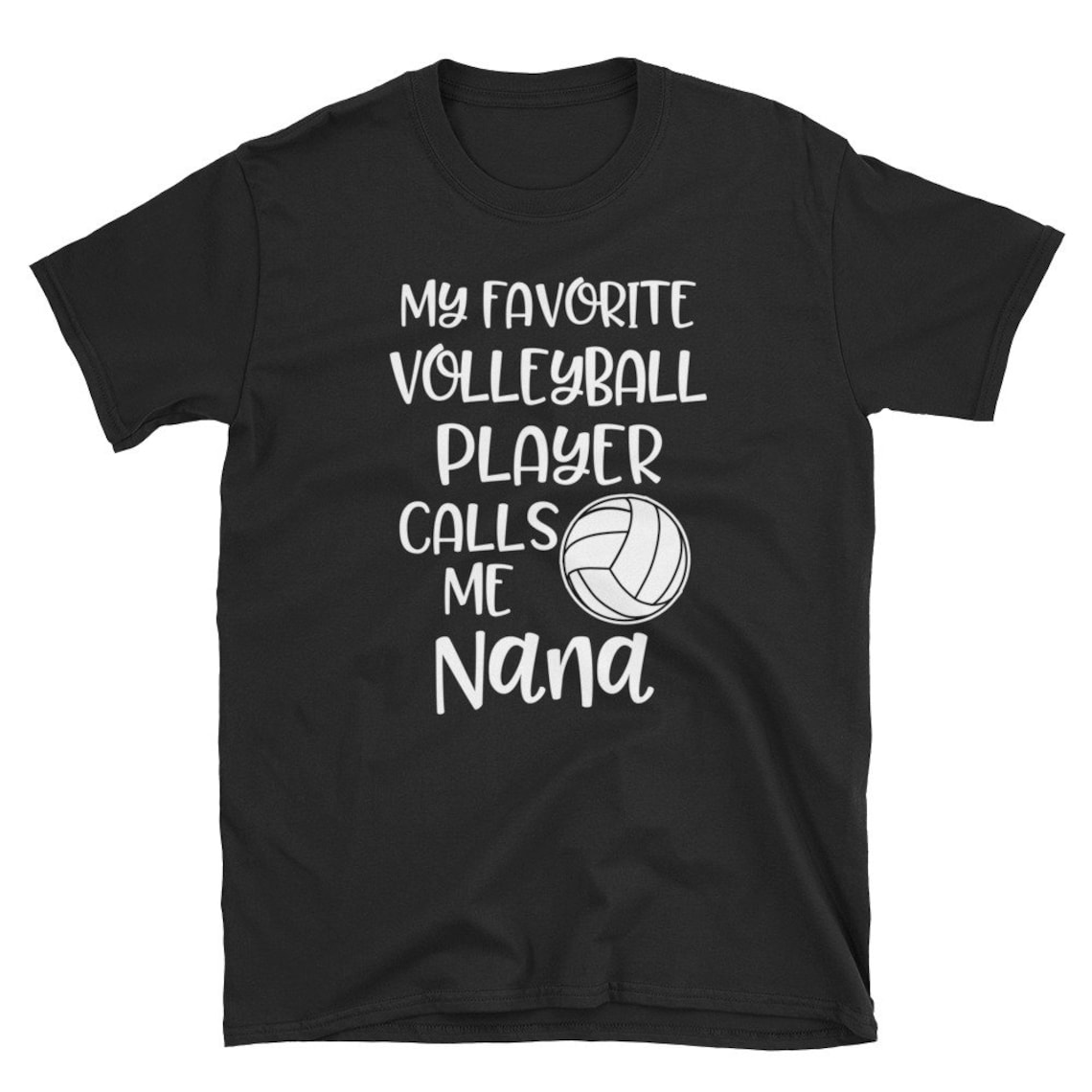 Volleyball Nana Shirt Funny My Favorite Volleyball Player Etsy