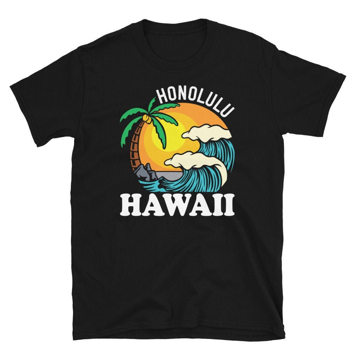 Honolulu Hawaii Shirt HI Oahu Beach Shirt Hawaii Vacation Etsy