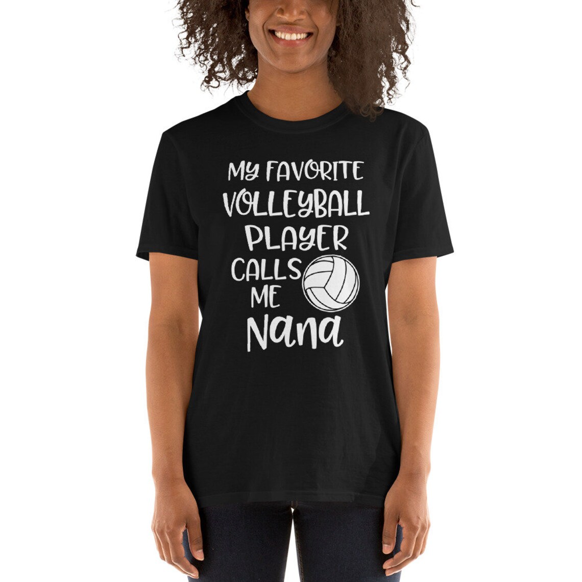 Volleyball Nana Shirt Funny My Favorite Volleyball Player Etsy