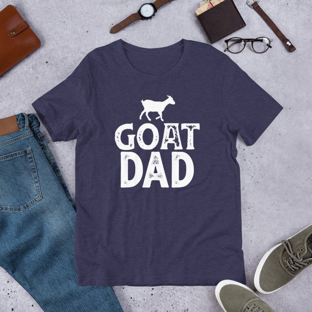 Goat Dad Shirt, Funny Goat Owner and Farmer Gift, Farmer Dad Gift Short ...