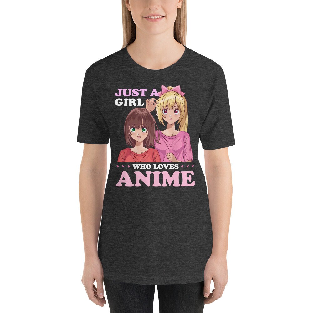 Anime Shirt Just A Girl Who Loves Anime Womens Anime Etsy
