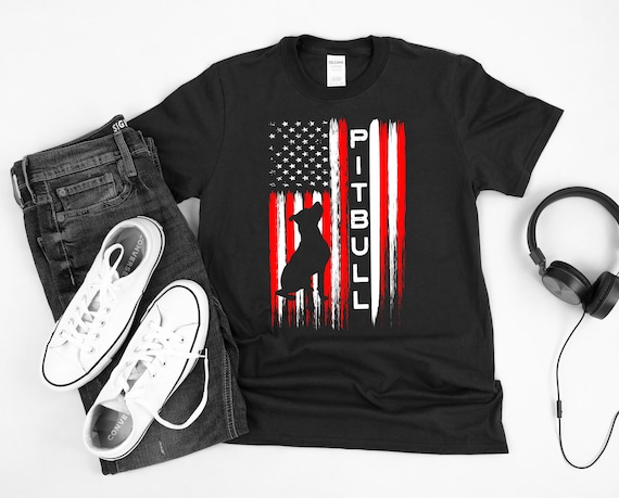 Mens Mens Proud Pitbull Dad T-Shirt - America Bully Dog Pittie Mens Mens Proud Pitbull Dad T-Shirt - America Bully Dog Pittie
