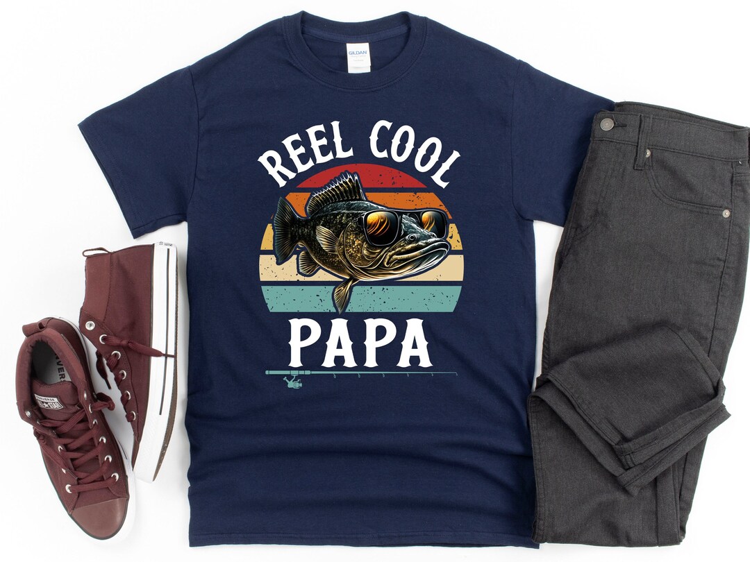 Funny Fishing Shirt for Papa Reel Cool Papa Fathers Day - Etsy