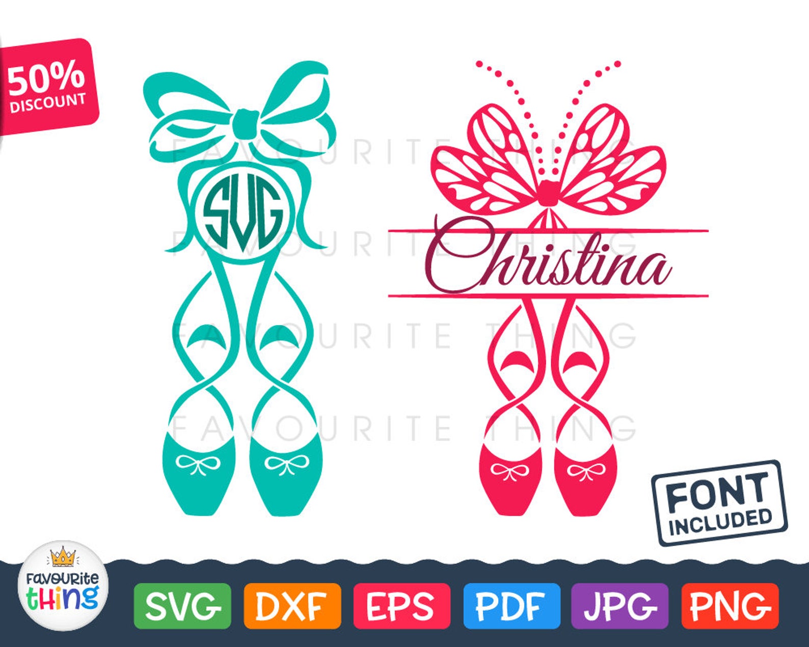 Download Ballet Shoes Svg Ballerina Monogram Svg Little Dancer ...