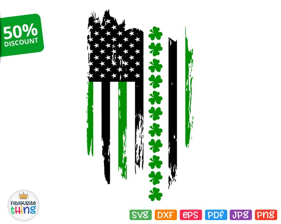 Download St. Patrick's Day Svg Vertical Distressed Flag with | Etsy