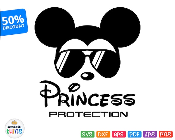 Download Princess Protection Svg Mickey Sunglasses Svg Disney Boys ...