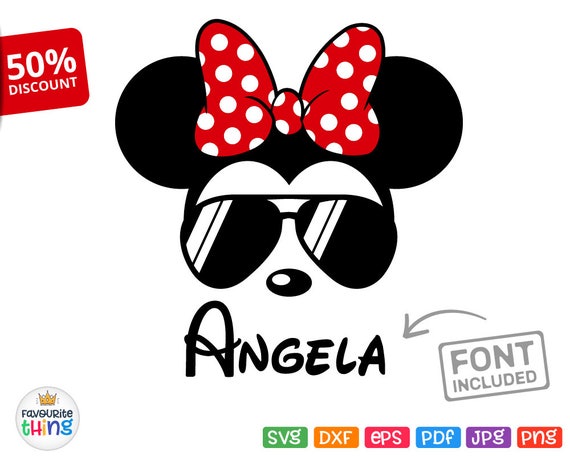 Download Minnie Sunglasses Svg Cricut Files Disney Trip Girl Shirt