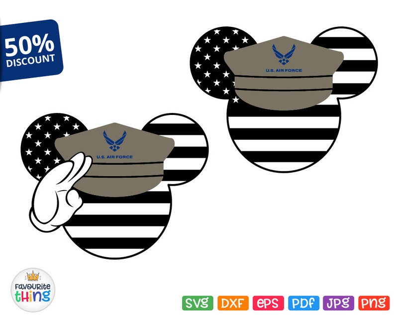 Download Air Force Svg Family Shirt Svg Digital Files Mickey Military | Etsy