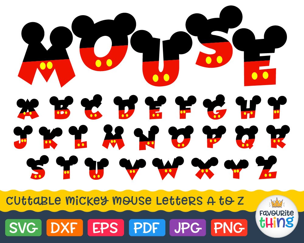 Mickey Mouse Printable Letters Mickey Mouse Printable Letters