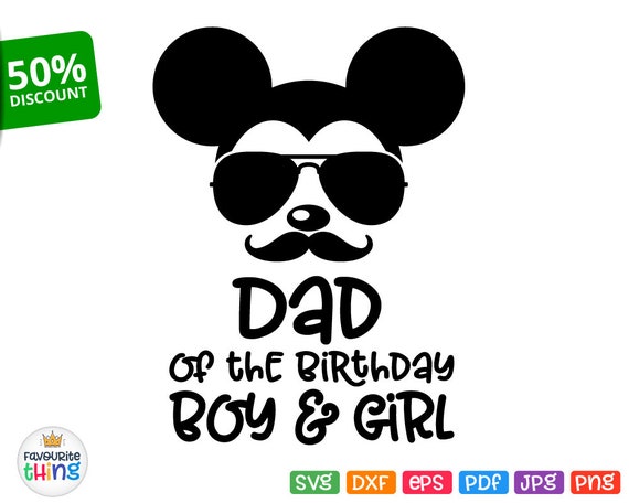 Download Dad of the Birthday Boy and Girl Svg Disney Family Shirt ...