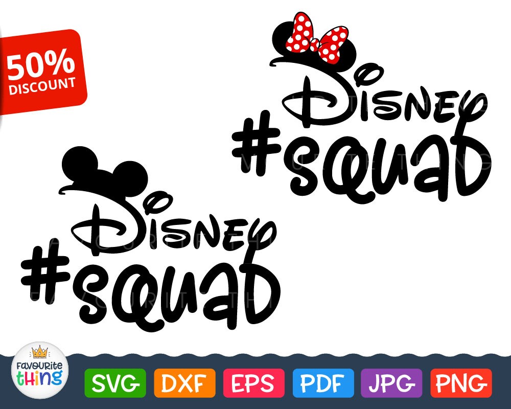 Download Disney Squad Svg Cut File DisneySquad Clip Art for T-shirs ...