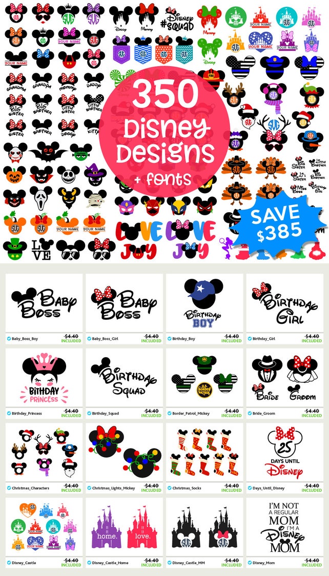 Download DISNEY Svg Disney Files Svg Disney Bundle Svg Mickey ...