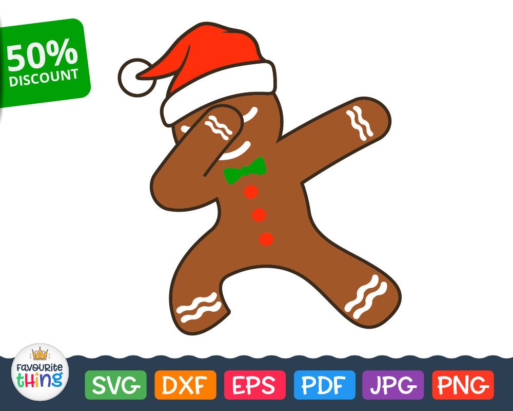 Download Dubbing Gingerbread man Svg Christmas cut file for Cricut ...