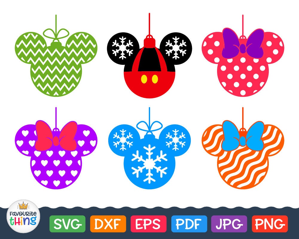 Download Mickey Ornament Svg Christmas Disney Ornament Ball Svg ...