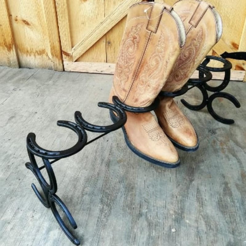 Horseshoe Boot Rack - Etsy