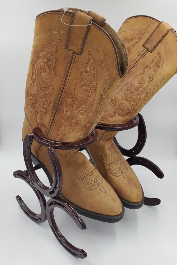 cowboy boot storage rack