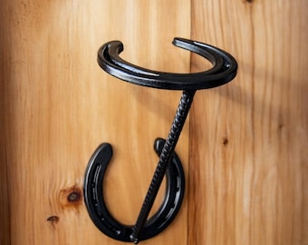 Porte-chapeaux de cow-boy fer à cheval - Porte-chapeaux western rustique pour la maison, le ranch et la décoration champêtre