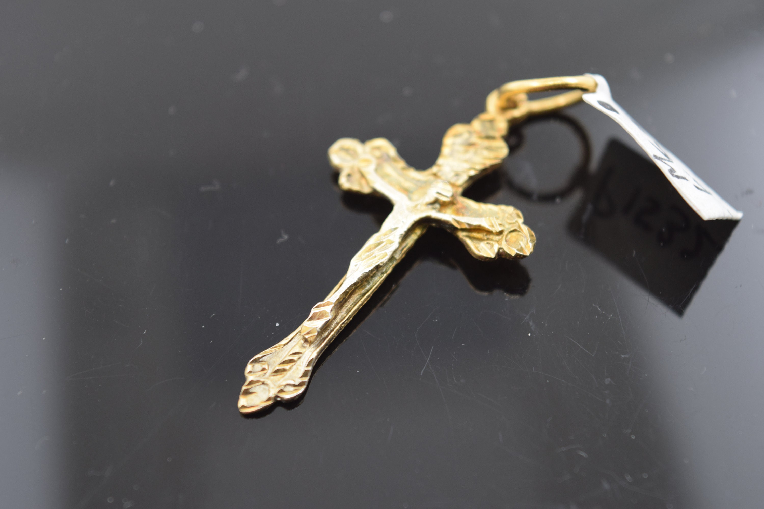 22k 22ct Simple Unique Religious Solid Gold Jesus Cross | Etsy