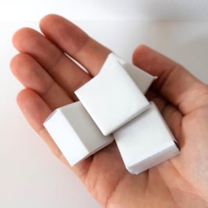 Blank Inchies, foglio quadrato di carta per acquerelli o tecniche miste, 1 x 1 pollice, per progetti fai da te, quadrati di mosaico vuoti, forniture scolastiche, attività artistiche