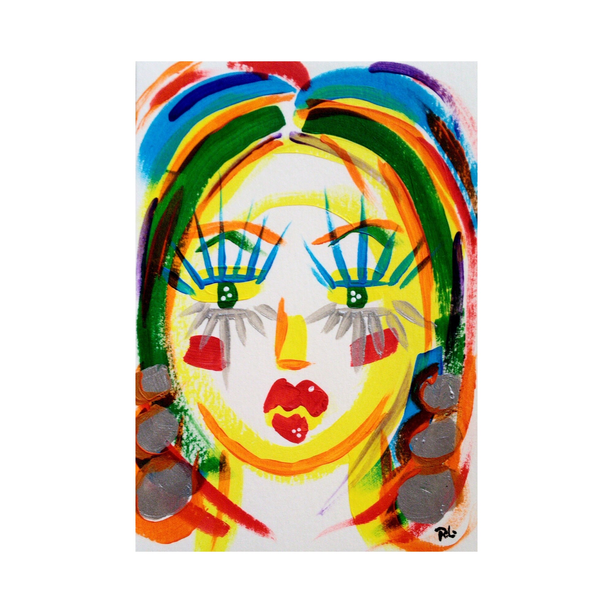 One-of-a-Kind Abstract Face Painting