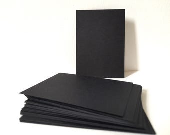 Carta ACEO nera: carta da disegno da 150 g/m² (6,35 x 8,9 cm)