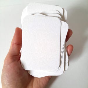 ACEO ATC vuoto con angoli arrotondati da 10 mm, piccole carte acquerello 300 g/m² 140 libbre, carta da 2,5 x 3,5 pollici