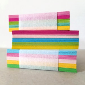 2,5Inch Blank Colorful Square Cards, Loose Leaf Notepad Mini, Colored Paper Small, DIY Reminder Affirmation
