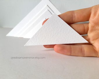 Dreieckiges Aquarellpapier: 300g/m² Blanko-Karten für Geometrische Kunst