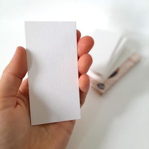 Mini marque-page vierge de 2 x 4 pouces, marque-page de 2 x 6,5 pouces de long et marqueur de page standard de 2,5 x 6 pouces pour l'aquarelle, papier pour aquarelle Fourniture bricolage