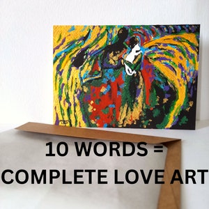 Commissioned Painting Twin Flame Soulmate Art Gift for Him Gift for Her Intuitive Art Divine Feminine Divine Masculine Unconditional Love