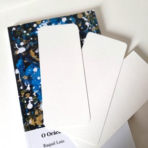10Pc Watercolor Paper Bookmark Blank Book Mark 2,5x6Inch Watercolour Supply: Regular or Rounded Corners