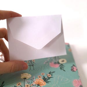 Kleine witte enveloppen voor blanco aquarelkaarten van 2,5 x 3,5 inch (afzonderlijk verkrijgbaar), portemonnee insteekzakje, uitnodigingen invoegen, papiervoorraad briefpapier