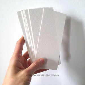 Lesezeichenherstellung, DIY Geschenkidee für Buchliebhaber, Seitenmarkierer für leeres Papier für Aquarell-Illustrationen, einfaches Basteln zu Hause