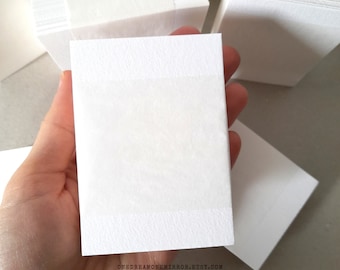 200g MIXED MEDIA Paper ACEO atc, Small Blank Cards for Watercolour Acrylic Oil Marker Pen Collage 123lb, 2.5 x 3.5 Inch Cardstock, White
