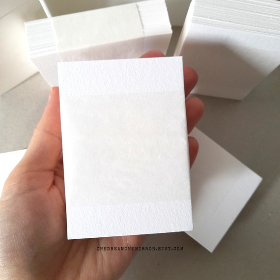 200g MIXED MEDIA Paper ACEO atc, Small Blank Cards for Watercolour Acrylic Oil Marker Pen Collage 123lb, 2.5 x 3.5 Inch Cardstock, White