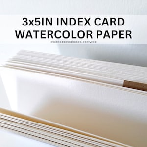 Schwergewicht 3 x 5 Zoll Blanko Karteikarten Aquarell Notecards Papier Versorgung für Manifestation Board, Affirmationen, illustrierte Lesezeichen ...