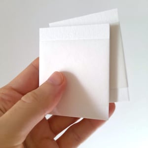 Kleine blanco karton 2 x 2,5 inch, mini aquarelpapier medium fijnkorrelig 300 gsm 140 lb, voorgesneden karton, briefpapier, kleine kaart