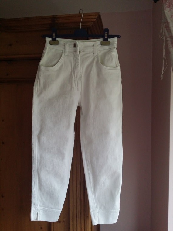 1980s Byblos cropped capri jeans - rare original … - image 3