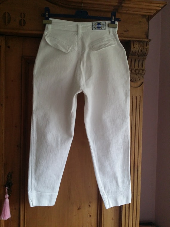 1980s Byblos cropped capri jeans - rare original … - image 2