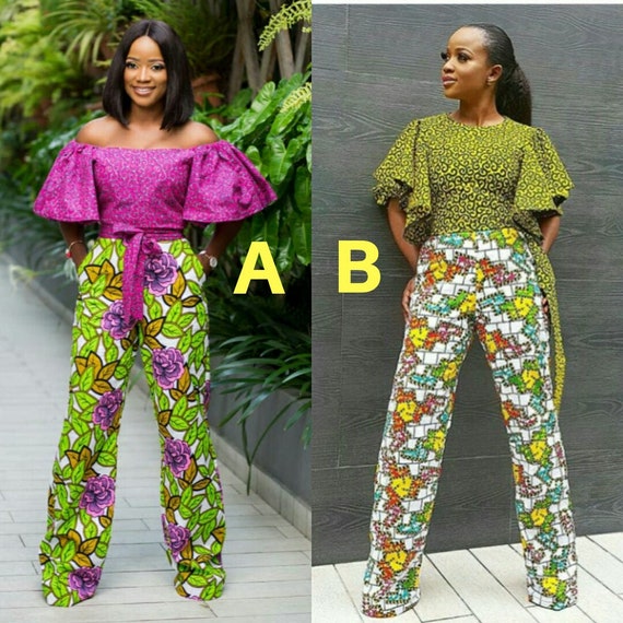 ankara jumpsuit with peplum