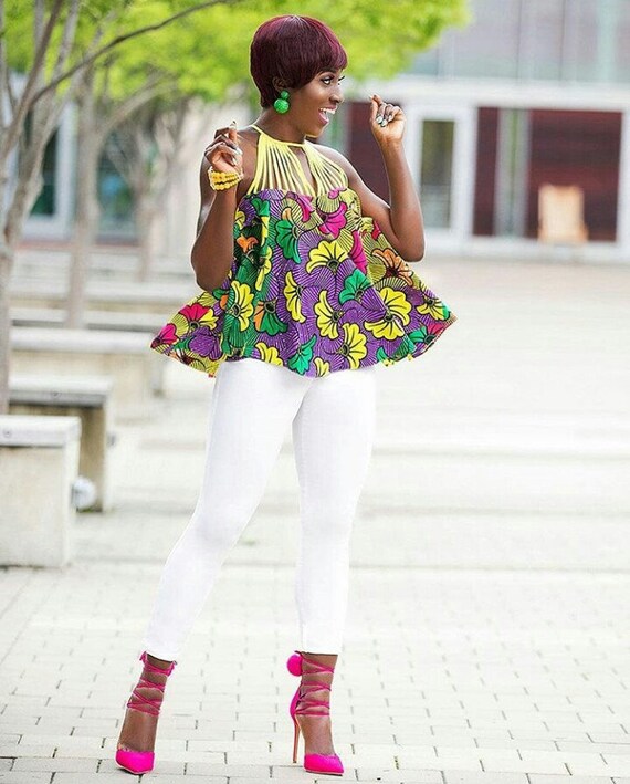 ankara cape top styles